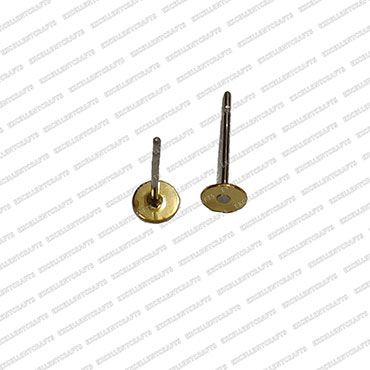 ECMFIND79-4mm-Dia-Round-Shape-Metal-Jewelry-Findings-Gold-Stud-Base V1