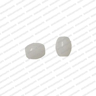 ECMGLBEAD144-8mm-x-6mm-White-Transparent-Oval-Shape-Shiny-Glass-Beads V1