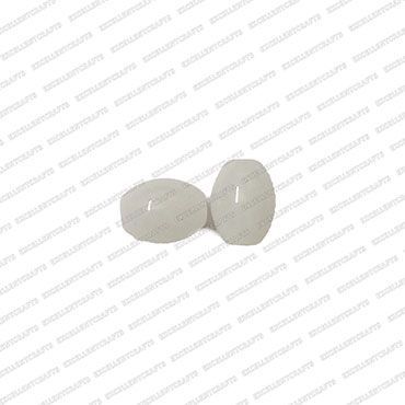 ECMGLBEAD155-10mm-x-8mm-White-Transparent-Oval-Shape-Shiny-Glass-Beads V1