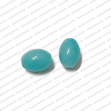 ECMGLBEAD178-14mm-x-10mm-Baby-Blue-Transparent-Oval-Shape-Shiny-Glass-Beads V1