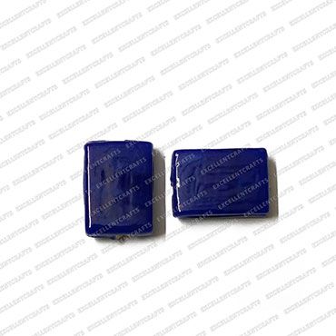 ECMGLBEAD257-11mm-x-16mm-Royal-Blue-Transparent-Rectangle-Shape-Shiny-Glass-Beads V1