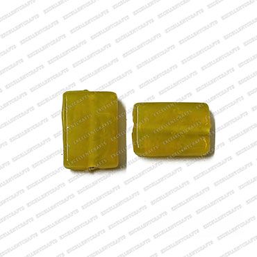 ECMGLBEAD260-11mm-x-16mm-Sunshine-Yellow-Transparent-Rectangle-Shape-Shiny-Glass-Beads V1
