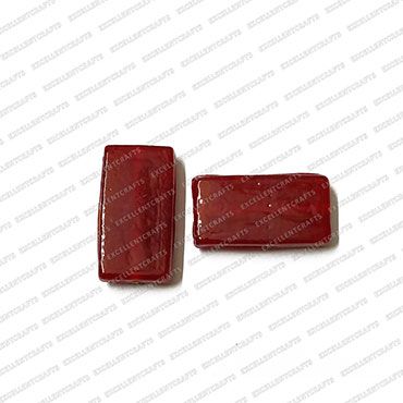 ECMGLBEAD263-11mm-x-22mm-Maroon-Transparent-Rectangle-Shape-Shiny-Glass-Beads V1