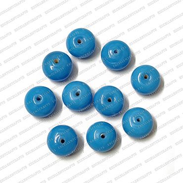 ECMGLBEAD334-14mm-Dia-Agenta-Blue-Transparent-Round-Shape-Shiny-Glass-Beads