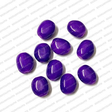 ECMGLBEAD342-16mm-x-20mm-Dark-Purple-Transparent-Oval-Shape-Shiny-Glass-Beads