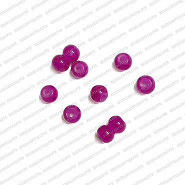 ECMGLBEAD48-4mm-Dia-Violet-Transparent-Round-Shape-Shiny-Glass-Beads