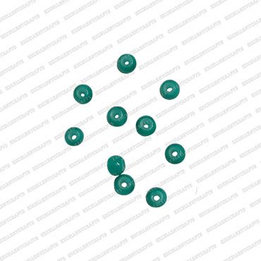 ECMGLBEAD53-4mm-Dia-Sea-Green-Transparent-Round-Shape-Shiny-Glass-Beads