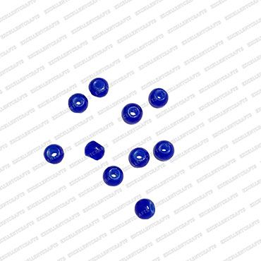 ECMGLBEAD55-4mm-Dia-Royal-Blue-Transparent-Round-Shape-Shiny-Glass-Beads