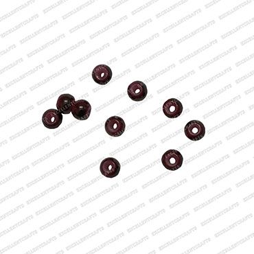 ECMGLBEAD57-4mm-Dia-Dark-Brown-Transparent-Round-Shape-Shiny-Glass-Beads