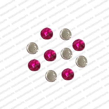 ECMK1-6mm-Dia-Round-Shape-Magenta-Pink-Color-Pointed-Crystal-Kundans
