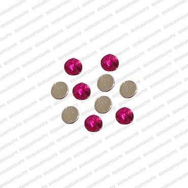 ECMK11-8mm-Dia-Round-Shape-Magenta-Pink-Color-Pointed-Crystal-Kundans