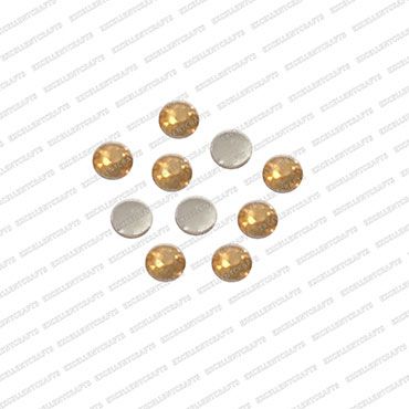 ECMK54-4mm-Dia-Round-Shape-Gold-Color-Flat-Crystal-Kundans