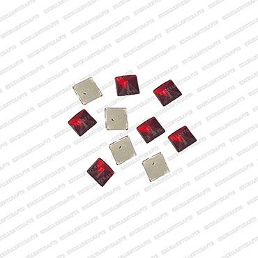 ECMK59-8mm-x-8mm-Square-Shape-Red-Color-Pointed-Crystal-Kundans