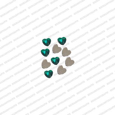 ECMK70-8mm-x-8mm-Heart-Shape-Forest-Green-Color-Pointed-Crystal-Kundans