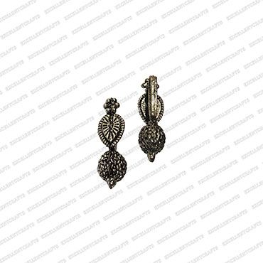 ECMKCH16-Ball-Drop-Shape-Metal-Antique-Finish-Silver-Kolhapuri-Charm-Design-1