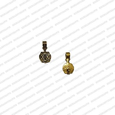 ECMKCH27-Round-Shape-Metal-Antique-Finish-Gold-Kolhapuri-Charm-Design-1