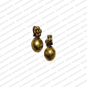 ECMKCH33-Ball-Drop-Shape-Metal-Antique-Finish-Gold-Kolhapuri-Charm-Design-7