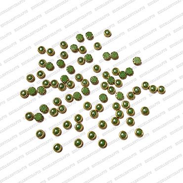 ECMKSTONE24-4mm-Dia-Round-Shape-Leaf-Green-Color-Flatback-Pearl-Kundan-Stone