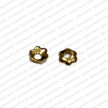 ECMMCAP32-4mm-Dia-Round-Shape-Gold-Color-Shiny-Finish-Metal-Cap-6-Petal-Flower-Design-1 V2