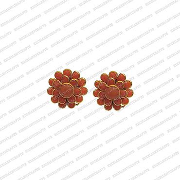 ECMPS20-Double-Layer-Round-Shape-Orange-Color-Pachi-Studs