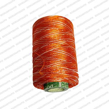 Dark Orange & White Silk Thread Shade No-584 for Bangles