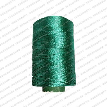 Green Shade No-62 Double Bell Silk Thread – Premium Thread for Bangle Making & Embroidery