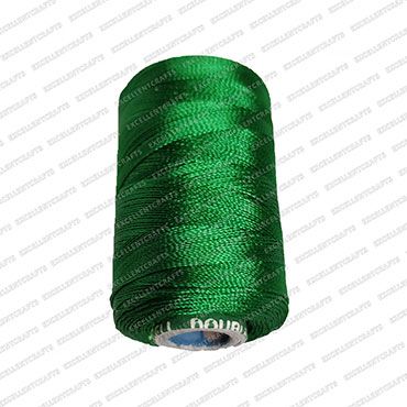 Green Family Silk Thread Shade No-72 Double Bell | Embroidery & Bangle Craft Thread