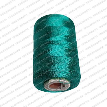 Green Family Silk Thread Shade No-76 | Single Color Embroidery & Bangle Making Thread