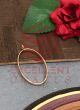 35mm x 20mm Open Back Bezel Oval Shape - Rose Gold