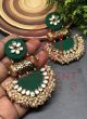 Sajna Earrings-Forest Green