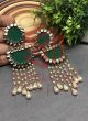 Deewangi Earrings-Forest Green