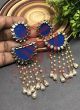 Deewangi Earrings-Royal Blue