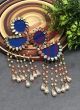 Deewangi Earrings-Royal Blue