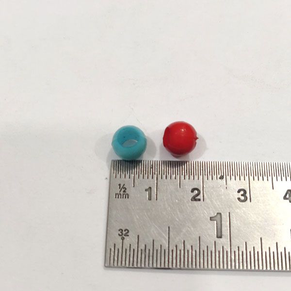 8mm Dia Assorted Round Shape Shiny  Acrylic  Beads