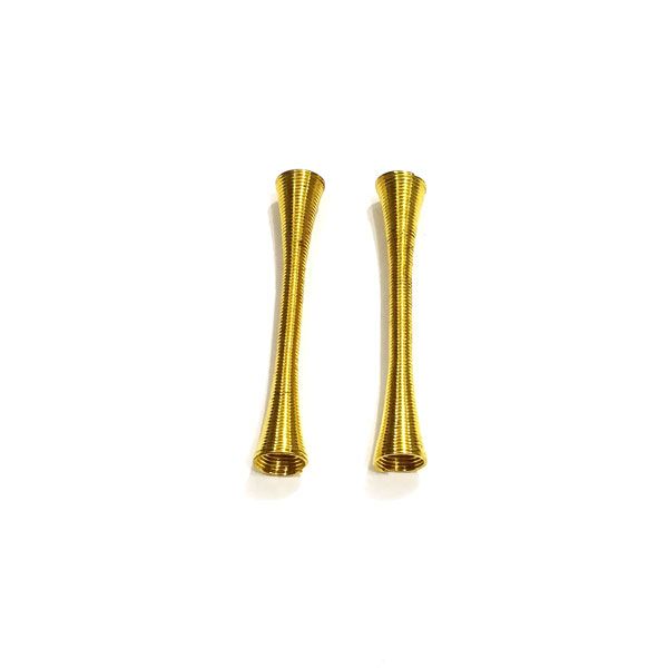 43mm x 7mm Gold Color Flower Vase Metal Spring Spacers Pack of 10 Pieces For Making Beautiful Handmade Jewellery/For Making Beautiful Crafts