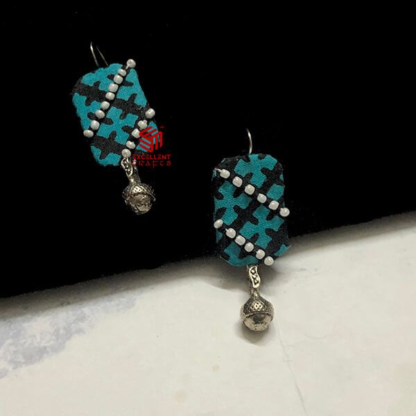 Fabric Earrings- Kolhapuri Edition Design 46