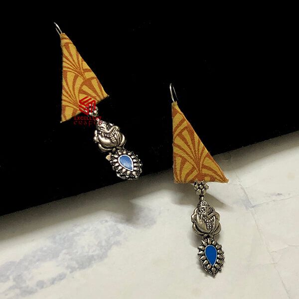 Fabric Earrings- Kolhapuri Edition Design 58