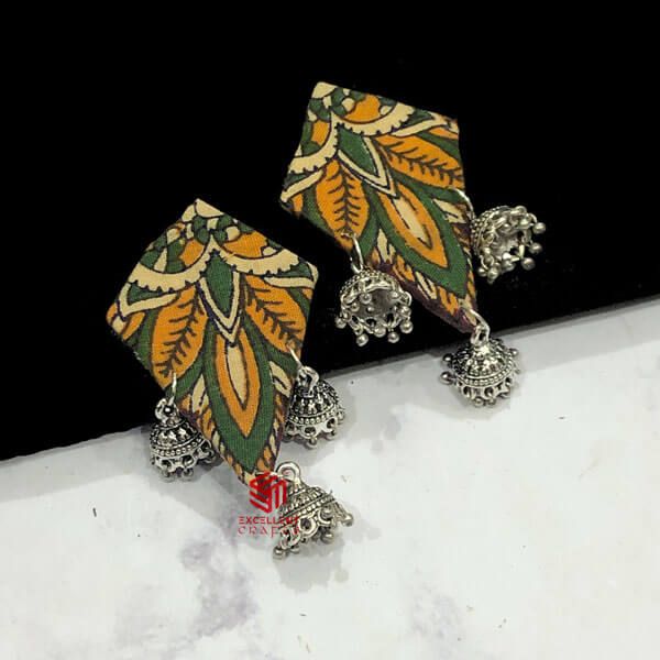 Multicolor Leafy Patang Earrings