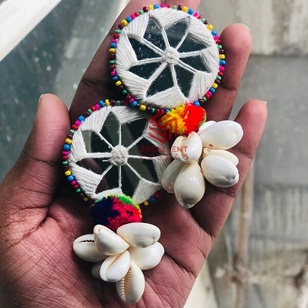 White Chayra earrings