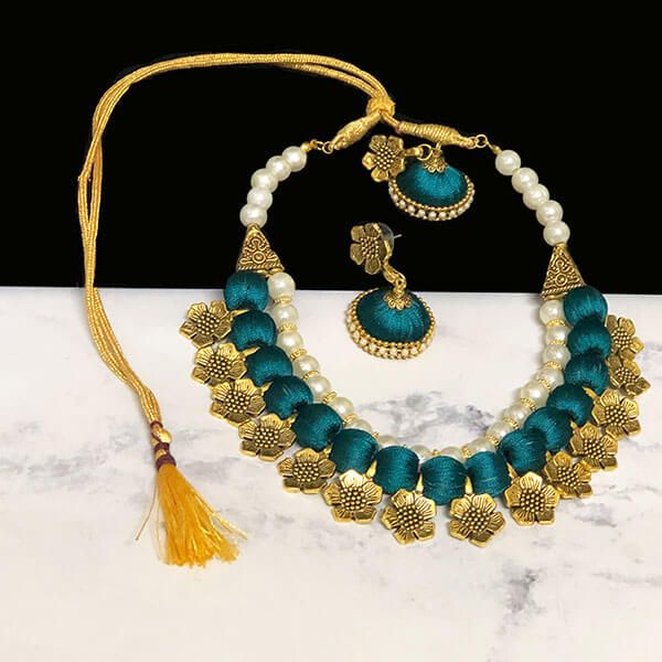 Buy Kingfisher Green Jewellery Set Gold Teal Jewellery Set Online in India   Etsy