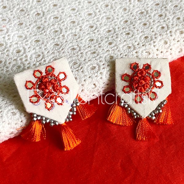 Orange Womaniya Earrings