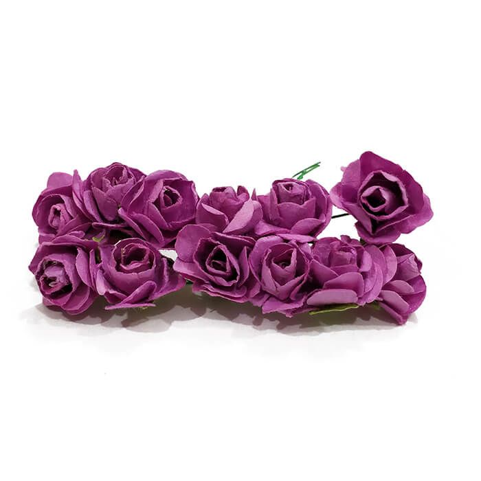 Purple Artificial Paper Flowers