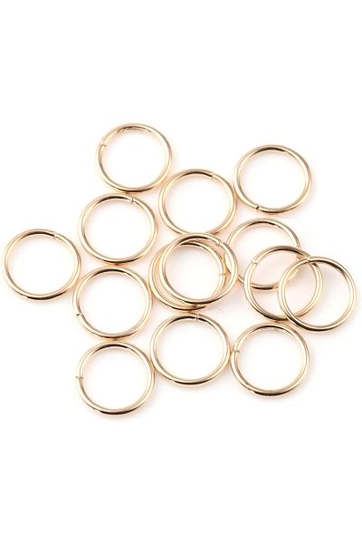 16mm Open Jump Rings -Gold (50Pcs)