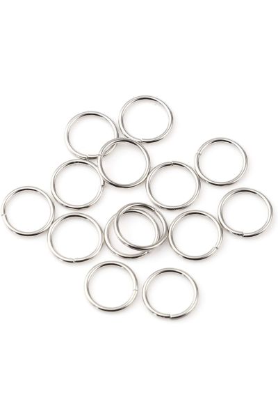 16mm Open Jump Rings -Silver (50Pcs)