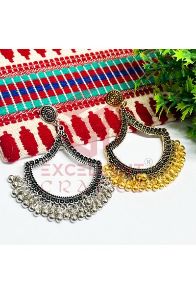 Diya Shape Oxidised Jhumka Earring Bezel Set | Oxidised Earrings/Jhumka Bezel |Earring / jhumka bezels 100/- per pair