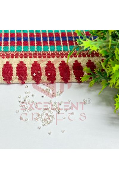 2mm Brass Crimp Beads -Silver