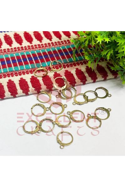 Round French Lever Back Earring Hook-Antique Bronze (Pack 10Pairs)