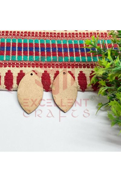 1–1.5 Inch Flower MDF Earring Cutouts – 1 Pair | Wooden Earring Blanks for DIY Jewelry
