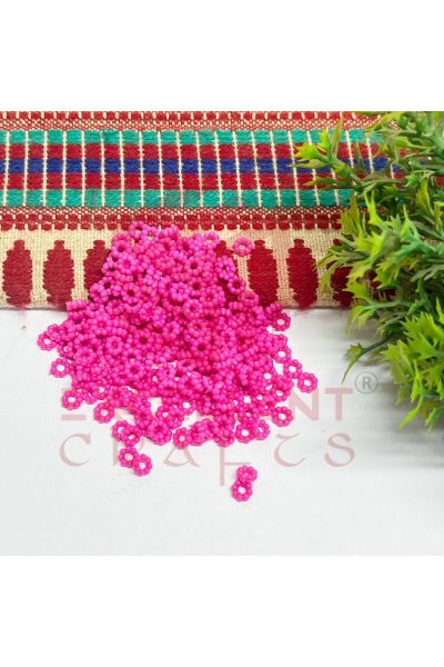 5mm Round Magenta Pink Acrylic Bead Spacers - Pack of 1000Pcs