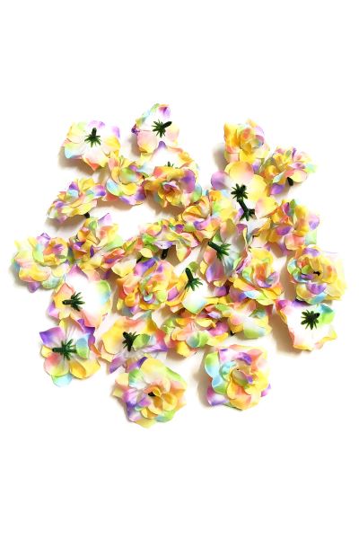 4cm Multi Color Fabric Artificial Flowers Pack of 10 Pcs